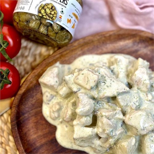 Картошка с грибами и курицей в сливочном соусе 200г 01570