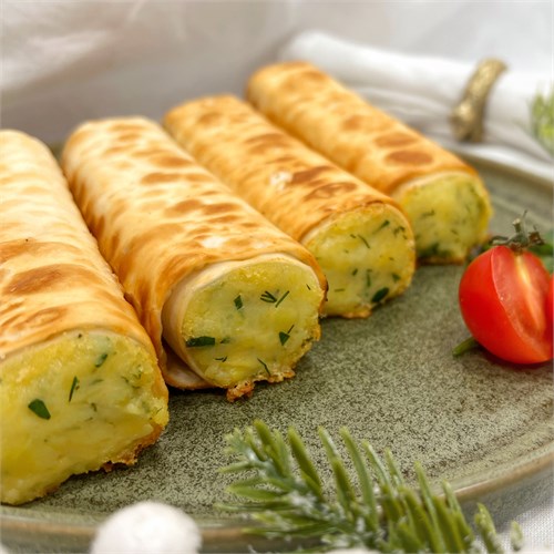 Вторые блюда: Трубочки с картошкой и сыром 600г 01432