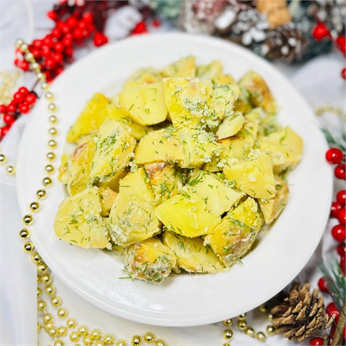 Гарниры: Запеченый картофель с зеленью 800г 02226