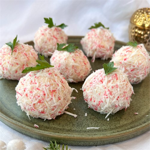 Закуски: Сырные шарики из крабовых палочек 400г 01390